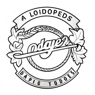 Los Angeles Dodgers Logo Fargeleggingsside 112167-48363