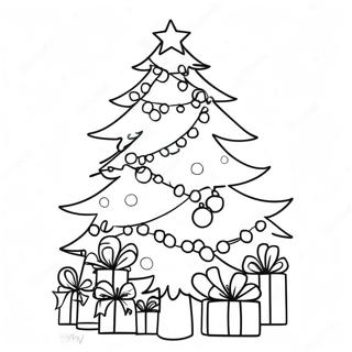 Festlig Fargeleggingsside Med Juletre 112270-48449