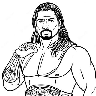 Roman Reigns Wwe Fargeleggingsark 112470-48599