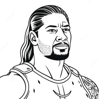 Roman Reigns Wwe Fargeleggingsark 112470-48600