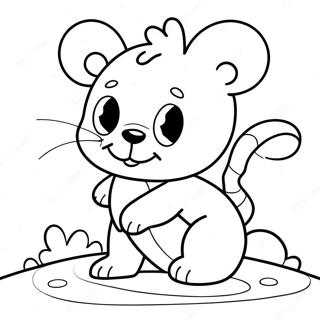 Lekfull Fargeleggingsside Med Nummer 1 112525 48655