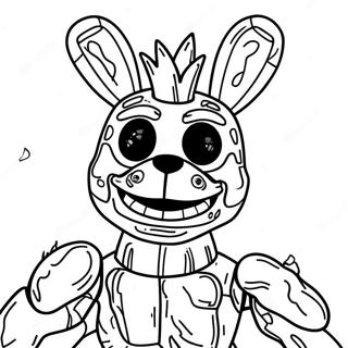 Fargeleggingsside Med Springtrap Med Lysende Oyne 112550 48669