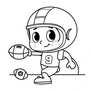 Sporty Tv Mann Spiller Fotball Fargeleggingsside 112756-48833