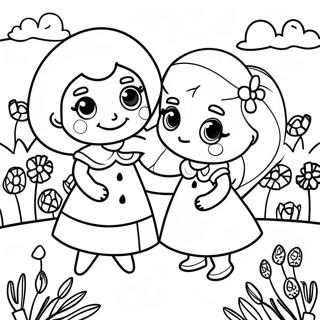 Poppy Og Viva I En Magisk Hage Fargeleggingsark 112986-49124