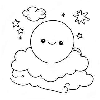 Ny Mane Med Skyer Fargeleggingsside 113400 49454