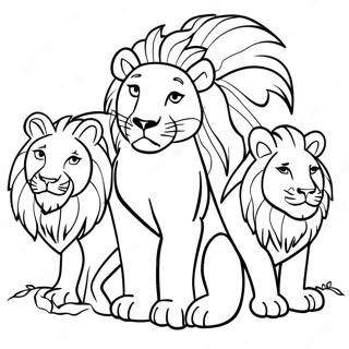 Daniel I Løvens Hule Fargeleggingsark