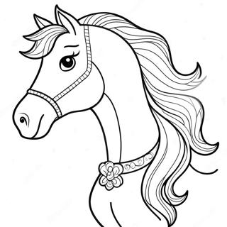 Jente Hest Fargeleggingsside 113756-49720