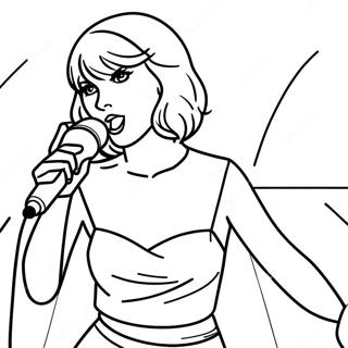 Taylor Swift Synger Pa Scene Fargeleggingsside 114299-50149