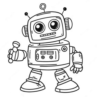 Morsom Robot Danser Fargeleggingsark 11429 1456