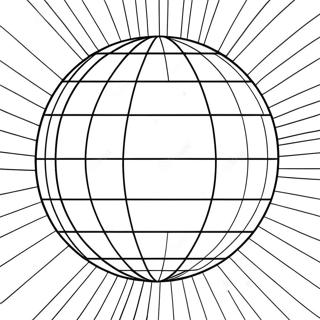 Retro Diskokule Fargeleggingsside 114325 50172