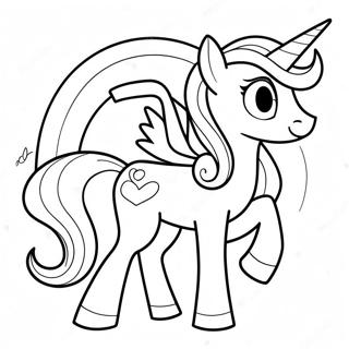 Celestia Med Regnbuebakgrunn Fargeleggingsside 114737 50490