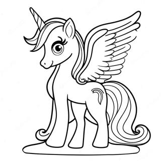 Celestia Med Regnbuebakgrunn Fargeleggingsside 114737 50492