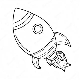 Sott Tegneserie Rakettskip Fargeleggingsark 114943-50647