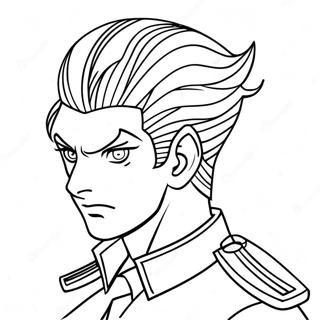 Josuke Higashikatas Unike Harstil Fargeleggingsside 115177 50835