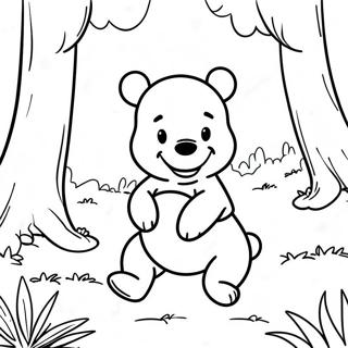 Winnie The Pooh I Skogen Fargeleggingsark 11526-491