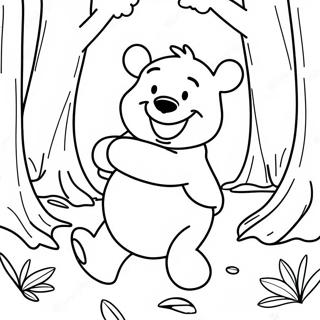 Winnie The Pooh I Skogen Fargeleggingsark 11526-492