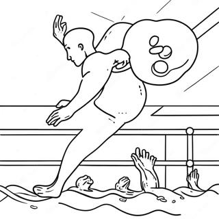 Olympisk Svommekonkurranse Fargeleggingsside 115409-51010