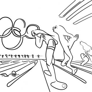 Olympisk Svommekonkurranse Fargeleggingsside 115409-51012