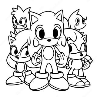 Sonic Med Venner Fargeleggingsside 115462 51054