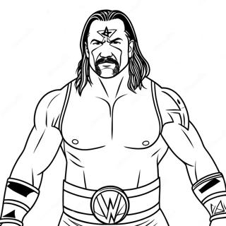 Fargeleggingsside Med Legendarisk Wwe Superstjerne 116337-51728