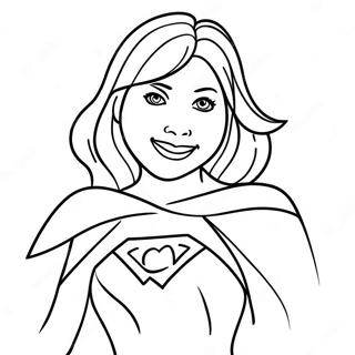 Super Mamma Med Kappe Fargeleggingsside 116516-51861