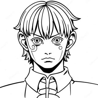 Kurapika Med Skarlagenrode Oyne Fargeleggingsside 116671-52153