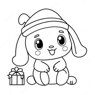 Cinnamoroll Med Julehatt Fargeleggingsside 116824 52268