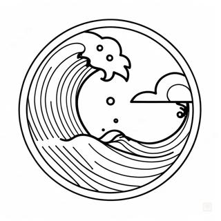 Tsunami Varselskilt Fargeleggingsside 117008 52419