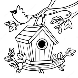 Sott Fuglehus I Et Tre Fargeleggingsside 117083 52471