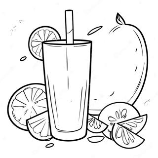 Forfriskende Lemonade Fargeleggingsside 117419-52730