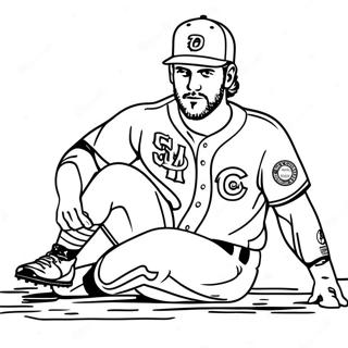 Bryce Harper Sklir Inn I Basen Fargeleggingsside 117780-53003