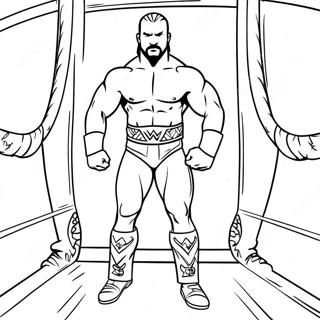 Wwe Superstjerne Inngang Fargeleggingsside 117831 53044