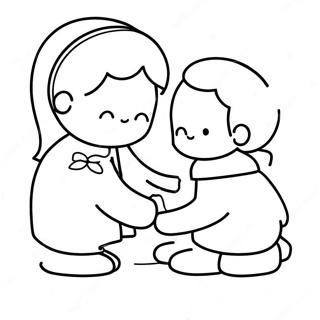 Hjertevarmende Vennlighets Handlinger Fargeleggingsside 118088-53236