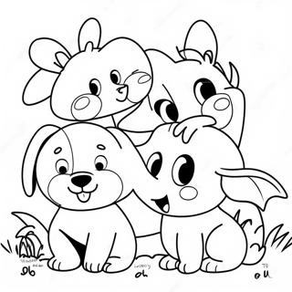 Vennlige Dyr Sprer Vennlighet Fargeleggingsside 118089-53239