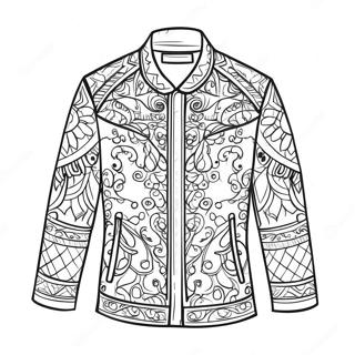 Lys Rod Jakke Fargeleggingsside 118348-53441