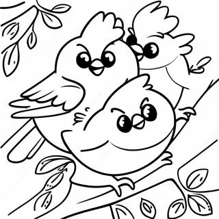 Cardinaler Fargeleggingsark