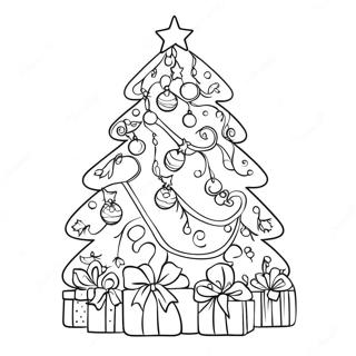 Fargerik Juletraer Fargeleggingsside 118937-54016