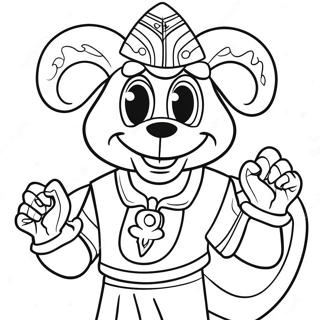 Gledelig New Orleans Saints Maskot Fargeleggingsside 119013-54070