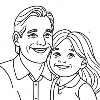 Glad Pappa Og Datter Fargeleggingsside 119065-54114