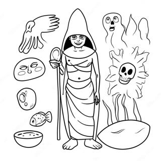 Ti Plager I Egypt Fargeleggingsside 119270-54276