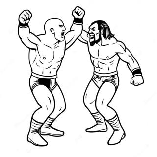 Dynamisk Wwe Tag Team Duel Fargeleggingsside 119968 54823