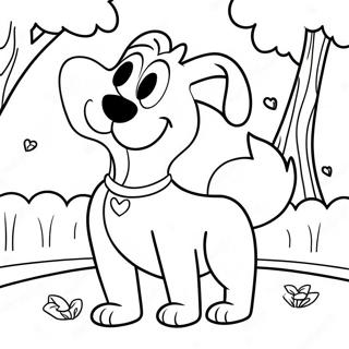 Eventyrlysten Kathund I Parken Fargeleggingsside 120019 54858