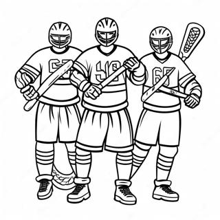 Dynamisk Lacrosse Lag Fargeleggingsside 120632 55339