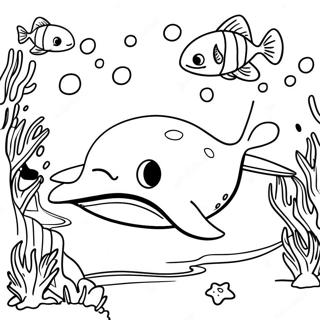 Tegneserie Stingray I Korallrev Fargeleggingsside 120736-55421