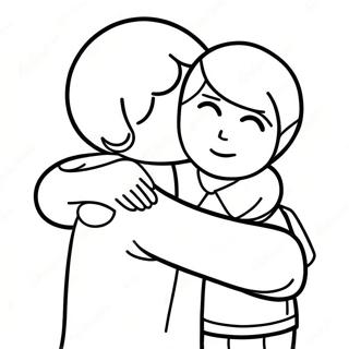 Emosjonell Farvel Klem Fargeleggingsside 120812-55481