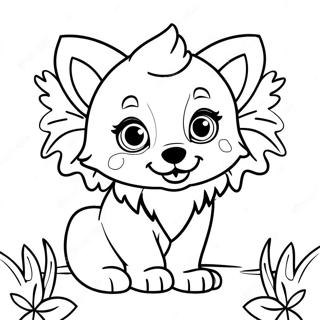 Sot Babyulv Med Sommerfuglvinger Fargeleggingsside 120941-55584