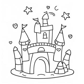 Sot Sandslott Bygging Fargeleggingsside 121914 56512