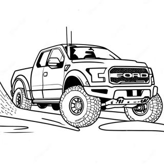 Ford Raptor I Aksjon Fargeleggingsside 121937-56519