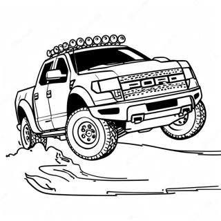 Ford Raptor I Aksjon Fargeleggingsside 121937-56520