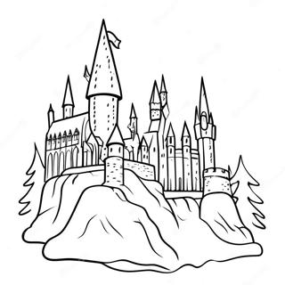 Hogwarts Slott Julefargeleggingsside 122143-56677